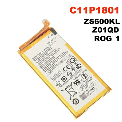 4000mAh C11P1801 แบตเตอรี่ Li-Ion สำหรับ ASUS ROG โทรศัพท์ ZS600KL Z01QD, For ASUS ROG Phone ZS600KL