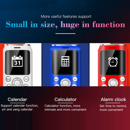 1.0 นิ้ว, หูฟัง Bluetooth Dialer แฮนด์ฟรี, เพลง MP3, สองซิม, เครือข่าย: 2G