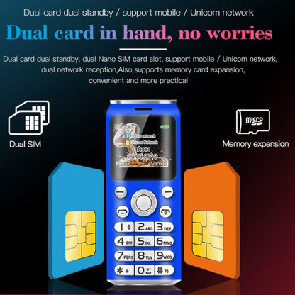 1.0 นิ้ว, หูฟัง Bluetooth Dialer แฮนด์ฟรี, เพลง MP3, สองซิม, เครือข่าย: 2G