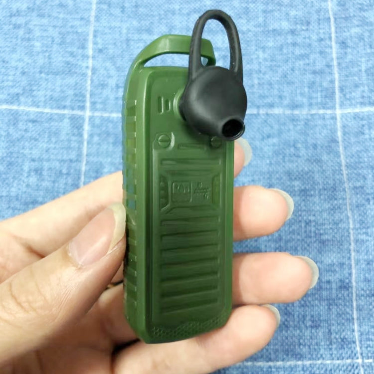 หูฟัง Bluetooth Dialer แบบแฮนด์ฟรี เพลง MP3 สองซิม เครือข่าย: 2G