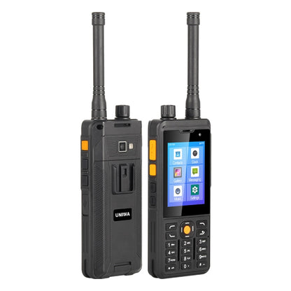 IP65 กันน้ำกันฝุ่นกันกระแทก, แบตเตอรี่ 5300mAh, Android 9.0 ขนาด 2.8 นิ้ว MTK6739 Quad Core สูงถึง 1.3GHz, เครือข่าย: 4G, ปตท., DMR, 1GB+8GB