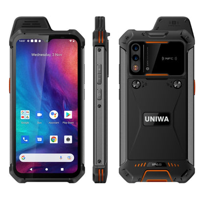 IP68 กันน้ำกันฝุ่นกันกระแทก, แบตเตอรี่ 5,000mAh, Android 11 ขนาด 6.3 นิ้ว MTK6765 Helio P35 Octa Core สูงสุด 2.35GHz, เครือข่าย: 4G, NFC, OTG, Standard , 4GB+64GB