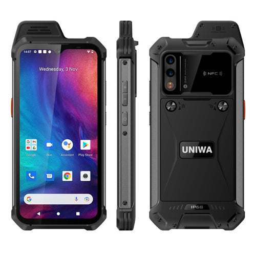 IP68 กันน้ำกันฝุ่นกันกระแทก, แบตเตอรี่ 5,000mAh, Android 11 ขนาด 6.3 นิ้ว MTK6765 Helio P35 Octa Core สูงสุด 2.35GHz, เครือข่าย: 4G, NFC, OTG, Standard , 4GB+64GB