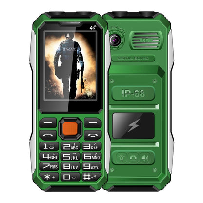 กันน้ำกันกระแทกกันฝุ่น, แบตเตอรี่ 6800mAh, 2.4 นิ้ว, 21 คีย์, บลูทู ธ , ไฟฉาย LED, FM, SOS, Dual SIM, เครือข่าย: 2G