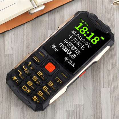 กันน้ำกันกระแทกกันฝุ่น, แบตเตอรี่ 4800mAh, 2.4 นิ้ว, 21 คีย์, บลูทู ธ , ไฟฉาย LED, FM, SOS, Dual SIM, เครือข่าย: 2G