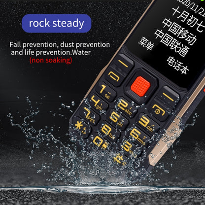กันน้ำกันกระแทกกันฝุ่น, แบตเตอรี่ 4800mAh, 2.4 นิ้ว, 21 คีย์, บลูทู ธ , ไฟฉาย LED, FM, SOS, Dual SIM, เครือข่าย: 2G