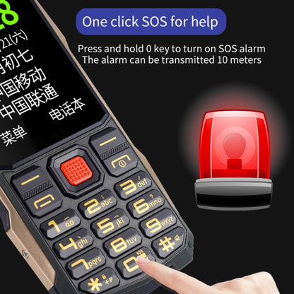 กันน้ำกันกระแทกกันฝุ่น, แบตเตอรี่ 4800mAh, 2.4 นิ้ว, 21 คีย์, บลูทู ธ , ไฟฉาย LED, FM, SOS, Dual SIM, เครือข่าย: 2G