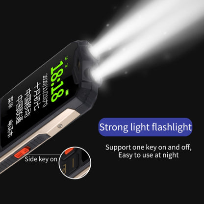กันน้ำกันกระแทกกันฝุ่น, แบตเตอรี่ 4800mAh, 2.4 นิ้ว, 21 คีย์, บลูทู ธ , ไฟฉาย LED, FM, SOS, Dual SIM, เครือข่าย: 2G