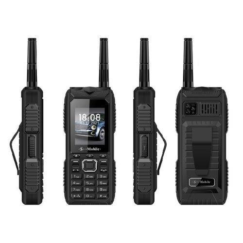 กันน้ำ กันกระแทก กันฝุ่น แบตเตอรี่ 2400mAh 2.2.นิ้ว, 21 ปุ่ม, ไฟฉาย LED, FM, Quad SIM, พร้อมเสาอากาศ