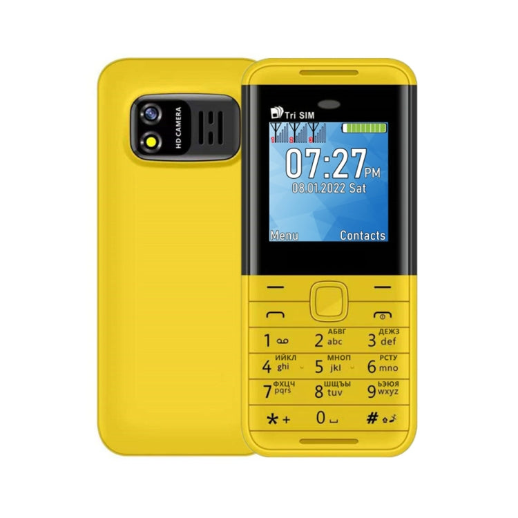 1.33 นิ้ว, MTK6261D, 21 คีย์, รองรับ Bluetooth, FM, Magic Sound, บันทึกการโทรอัตโนมัติ, GSM, Triple SIM, Russian Key