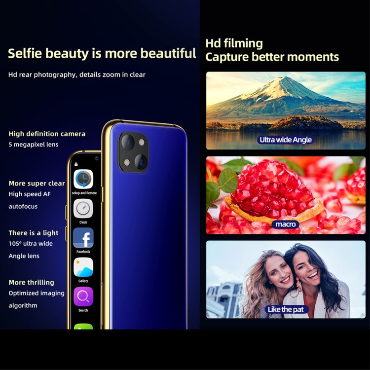 การจดจำใบหน้าด้วยอินฟราเรด, 3.46 นิ้ว Android 6.0 MTK6737 Quad Core สูงถึง 1.1GHz, BT, WiFi, FM, เครือข่าย: 4G, GPS, สองซิม, 3GB+64GB