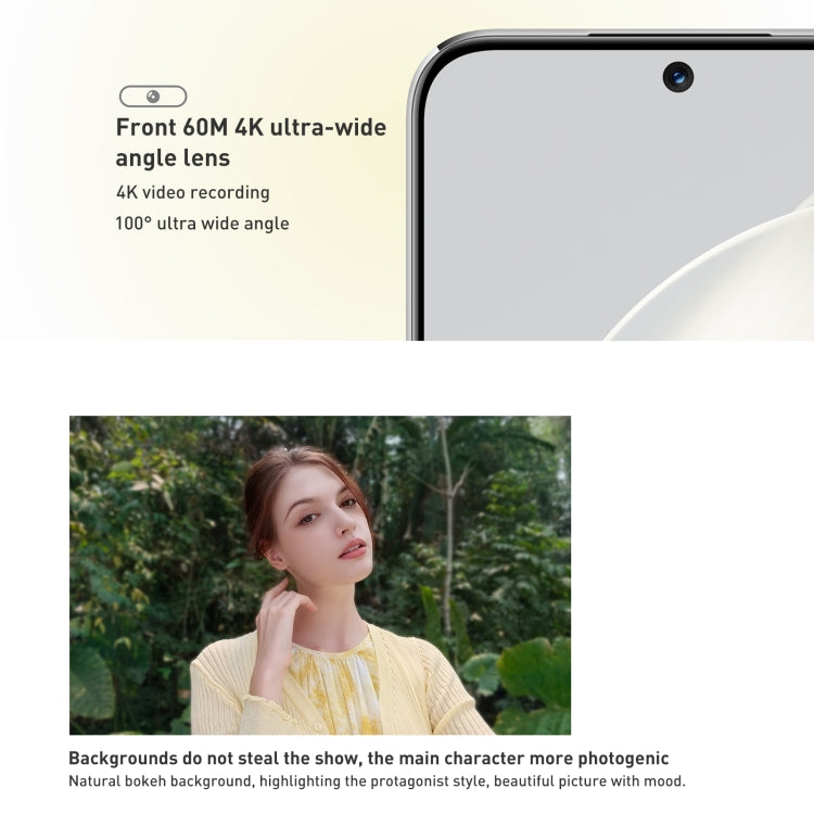 กล้องหลังคู่, การระบุลายนิ้วมือหน้าจอ, 6.7 นิ้ว HarmonyOS Qualcomm Snapdragon 778G 4G Octa Core สูงสุด 2.4GHz, เครือข่าย: 4G, OTG, NFC, ไม่รองรับ Google Play, nova 11 256GB