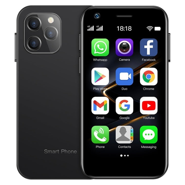 การจดจำใบหน้า, 3.0 นิ้ว Android 10.0 MTK6750 Octa Core, บลูทู ธ , WiFi, FM, OTG, เครือข่าย: 4G, สองซิม, รองรับ Google Play, 4GB+64GB