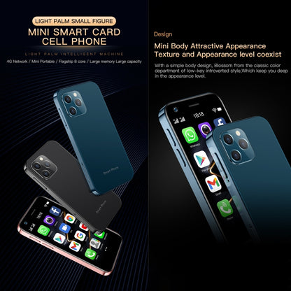 การจดจำใบหน้า, 3.0 นิ้ว Android 10.0 MTK6750 Octa Core, บลูทู ธ , WiFi, FM, OTG, เครือข่าย: 4G, สองซิม, รองรับ Google Play, 4GB+64GB