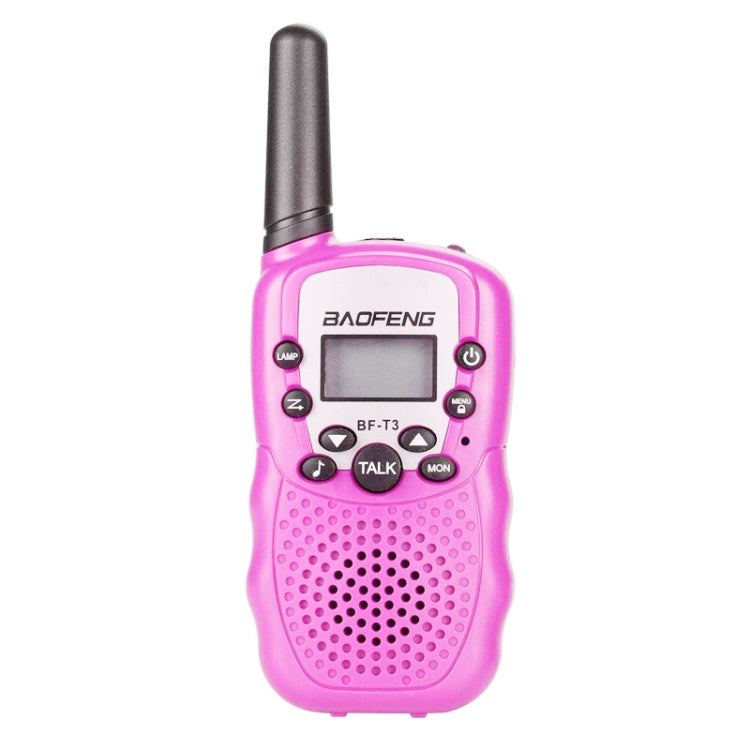 2 ชิ้น BaoFeng BF-T3 1 วัตต์เด็กวงเดียววิทยุมือถือเครื่องส่งรับวิทยุพร้อมฟังก์ชั่นการตรวจสอบ, สหภาพยุโรปเสียบ, BF-T3 EU Plug