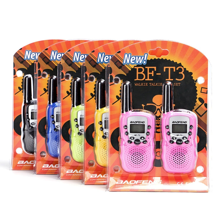 2 ชิ้น BaoFeng BF-T3 1 วัตต์เด็กวงเดียววิทยุมือถือเครื่องส่งรับวิทยุพร้อมฟังก์ชั่นการตรวจสอบ, สหภาพยุโรปเสียบ, BF-T3 EU Plug