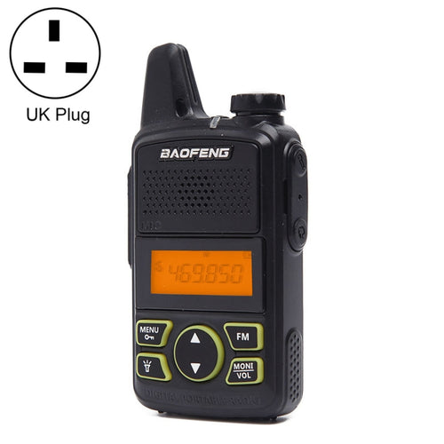 BaoFeng BF-T1 วิทยุวงเดียวเครื่องส่งรับวิทยุมือถือ, ปลั๊กอังกฤษ, BF-T1 UK Plug