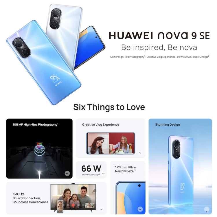 กล้องหลังสี่ตัว, การระบุลายนิ้วมือด้านข้าง, HarmonyOS 2.0.1 ขนาด 6.78 นิ้ว Qualcomm Snapdragon 680 Octa Core สูงถึง 2.4GHz, เครือข่าย: 4G, OTG, ไม่รองรับ Google Play, 8GB+128GB