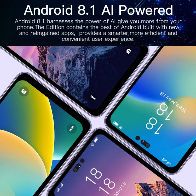 การระบุใบหน้า, Android 8.1 MTK6580P Quad Core, เครือข่าย: 3G, H208 2GB+16GB, 2GB+16GB