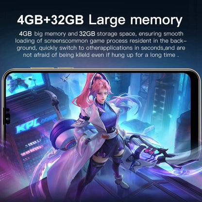 การระบุใบหน้า, Android 10 MTK6737 Quad Core, เครือข่าย: 4G พร้อมการ์ด TF 64GB, i14 Pro Max N86 4GB+32GB