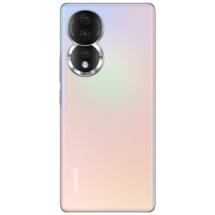 กล้องหลังสามตัว, ระบุลายนิ้วมือบนหน้าจอ, Magic UI 7.0 ขนาด 6.67 นิ้ว Qualcomm Snapdragon 782G Octa Core สูงสุด 2.7GHz, เครือข่าย: 5G, OTG, NFC, ไม่รองรับ Google Play, Honor 80 5G, 8GB+256GB