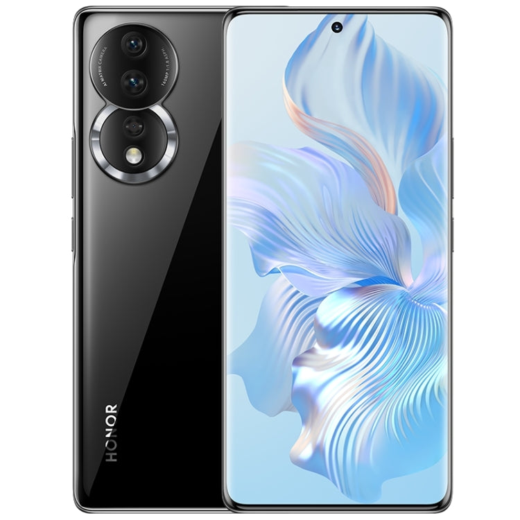 กล้องหลังสามตัว, ระบุลายนิ้วมือบนหน้าจอ, Magic UI 7.0 ขนาด 6.67 นิ้ว Qualcomm Snapdragon 782G Octa Core สูงสุด 2.7GHz, เครือข่าย: 5G, OTG, NFC, ไม่รองรับ Google Play, Honor 80 5G, 8GB+256GB