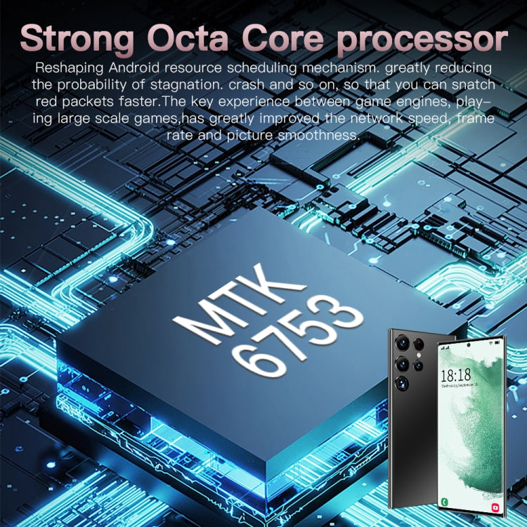 การระบุใบหน้า, Android 8.1 MTK6753 Octa Core, เครือข่าย: 4G, S23Ultra 5G D12332 3GB+64GB