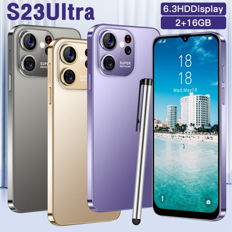 การระบุใบหน้า, Android 8.1 MTK6737 Octa Core, เครือข่าย: 4G, S23 Ultra E6  2GB+16GB