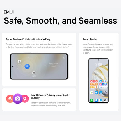 กล้องหลังสามเท่า + กล้องหน้าเดี่ยว, ระบุลายนิ้วมือด้านข้าง, HarmonyOS 2.0.1 ขนาด 6.67 นิ้ว Qualcomm Snapdragon 680 Octa Core, เครือข่าย: 4G, OTG, NFC, ไม่รองรับ Google Play, nova 10 SE 256GB