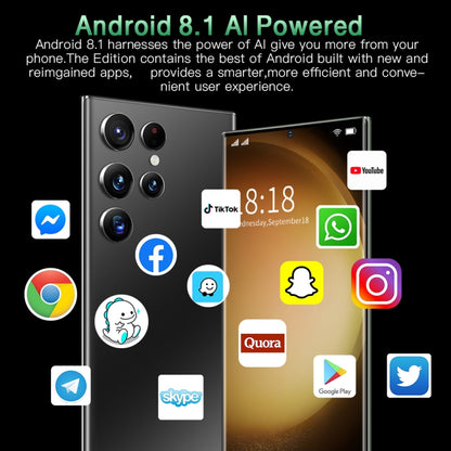 การระบุใบหน้า, Android 8.1 MTK6753 Octa Core, เครือข่าย: 4G, 3GB+64GB