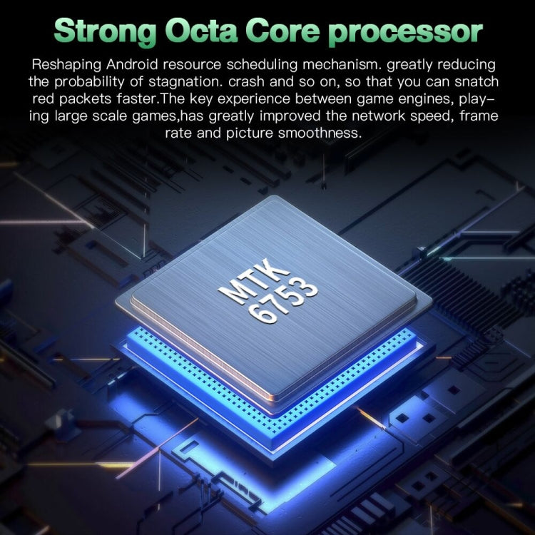 การระบุใบหน้า, Android 8.1 MTK6753 Octa Core, เครือข่าย: 4G, 3GB+64GB