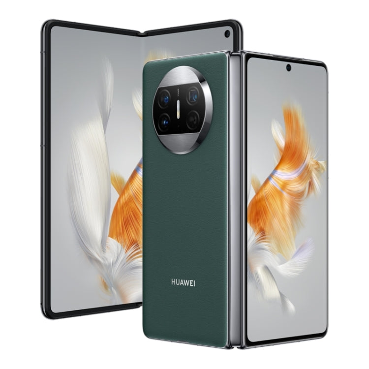 กล้องสามตัว, ID ใบหน้าและการระบุลายนิ้วมือด้านข้าง, แบตเตอรี่ 5060mAh, หน้าจอ 7.85 นิ้ว + 6.4 นิ้ว, HarmonyOS 3.1 Snapdragon 8+ 4G Octa Core สูงสุด 3.2GHz, เครือข่าย: 4G, OTG, NFC, ไม่รองรับ Google Play, 1TB