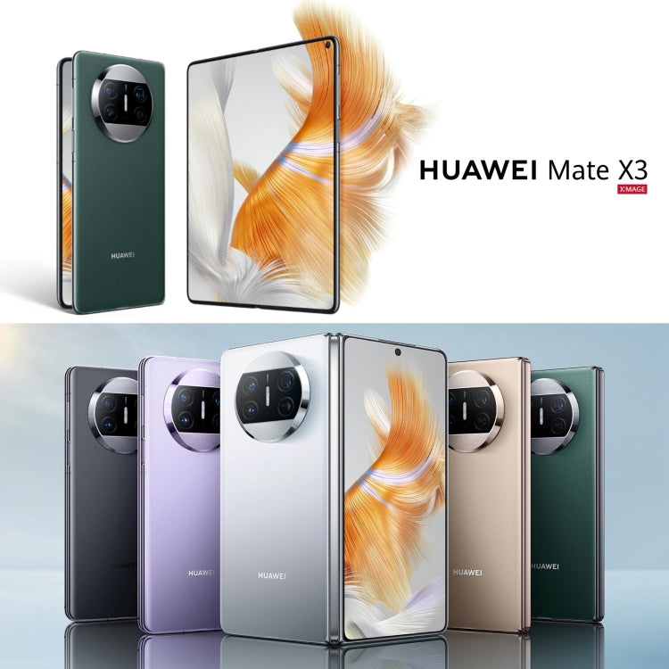 กล้องสามตัว, ID ใบหน้าและการระบุลายนิ้วมือด้านข้าง, แบตเตอรี่ 5060mAh, หน้าจอ 7.85 นิ้ว + 6.4 นิ้ว, HarmonyOS 3.1 Snapdragon 8+ 4G Octa Core สูงสุด 3.2GHz, เครือข่าย: 4G, OTG, NFC, ไม่รองรับ Google Play, 1TB