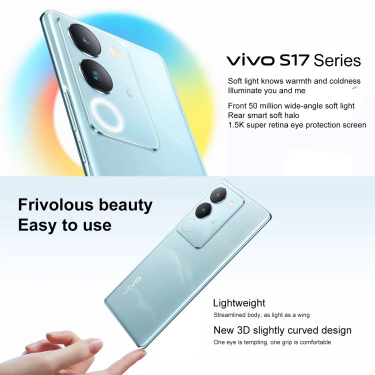กล้องหลังคู่, การระบุลายนิ้วมือบนหน้าจอ, แบตเตอรี่ 4600mAh, 6.78 นิ้ว Android 13 OriginOS 3 Snapdragon 778G+ Octa Core สูงสุด 2.5GHz, OTG, NFC, เครือข่าย: 5G, 12GB+512GB