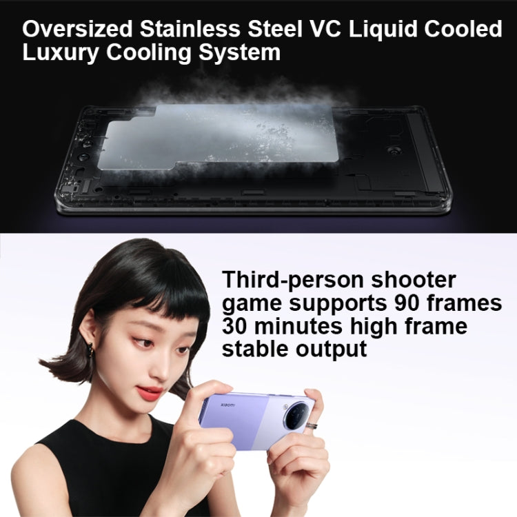 กล้องหลังสามตัว + กล้องหน้าคู่, การระบุลายนิ้วมือบนหน้าจอ, แบตเตอรี่ 4500mAh, MIUI 14 ขนาด 6.55 นิ้ว 14 Dimensity 8200-Ultra Octa Core 4nm สูงสุด 3.1GHz, เครือข่าย: 5G, NFC, 12GB+512GB