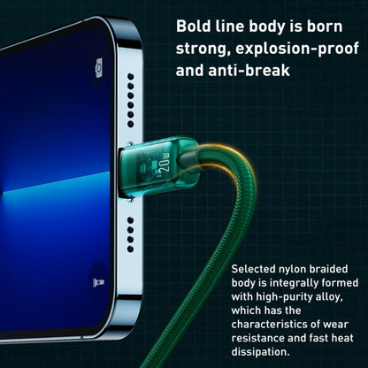 WK WDC-180 6A Pioneer Series USB to 8 Pin Transparent Fast Charge Data Cable, ความยาว: 1 ม., USB to 8 Pin