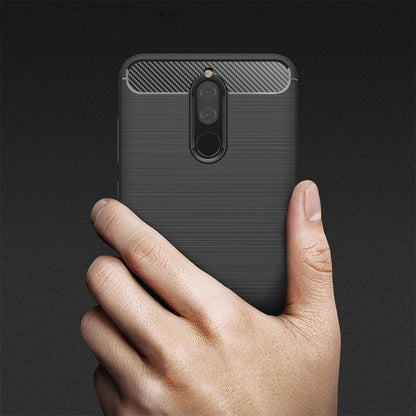 สำหรับ Huawei Mate 10 Lite Brushed Carbon Fiber Texture TPU กันกระแทกกันลื่นนุ่มป้องกันฝาหลัง, For Mate 10 Lite