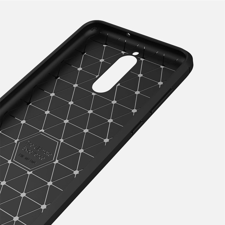 สำหรับ Huawei Mate 10 Lite Brushed Carbon Fiber Texture TPU กันกระแทกกันลื่นนุ่มป้องกันฝาหลัง, For Mate 10 Lite