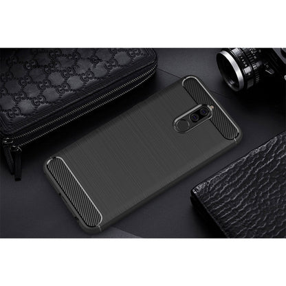 สำหรับ Huawei Mate 10 Lite Brushed Carbon Fiber Texture TPU กันกระแทกกันลื่นนุ่มป้องกันฝาหลัง, For Mate 10 Lite