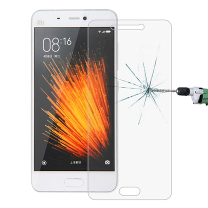 50 ชิ้นสำหรับ Xiaomi Mi 5 0.26mm 9H ความแข็งพื้นผิว 2.5D ฟิล์มกระจกนิรภัยป้องกันการระเบิดไม่มีแพ็คเกจขายปลีก, For Xiaomi Mi 5 (50pcs)