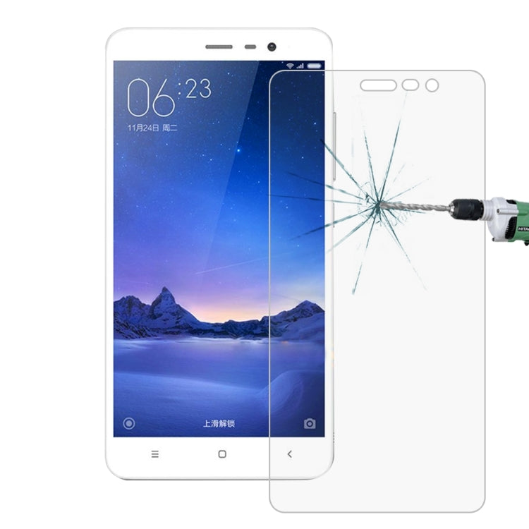100 ชิ้นสำหรับ Xiaomi R Edmi หมายเหตุ 3 0.26 มิลลิเมตร 9H ความแข็งพื้นผิว 2.5D ฟิล์มกระจกนิรภัยป้องกันการระเบิด, 100pcs