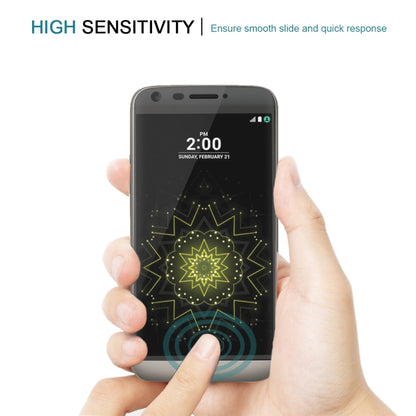 สำหรับ LG G5 0.26 มม. 9H ความแข็งพื้นผิว 3D โค้งป้องกันการระเบิด Colorized ผ้าไหมหน้าจอกระจกนิรภัยฟิล์มเต็มหน้าจอ, For LG G5