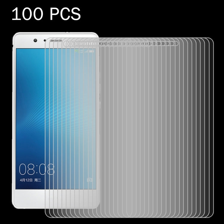 100 ชิ้นสำหรับ Huawei P9 Lite 0.26mm 9H ความแข็งพื้นผิว 2.5D ฟิล์มกระจกนิรภัยป้องกันการระเบิด, For P9 Lite(100 PCS)