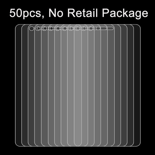 50 ชิ้นสำหรับ Huawei P9 Lite 0.26mm 9H ความแข็งพื้นผิว 2.5D ฟิล์มกระจกนิรภัยป้องกันการระเบิดไม่มีแพ็คเกจขายปลีก, For P9 Lite(50 PCS)
