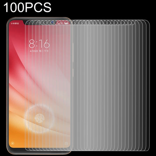 100 ชิ้น 0.26 มิลลิเมตร 9H 2.5D ฟิล์มกระจกนิรภัยป้องกันการระเบิดสำหรับ Xiaomi Mi 8 Pro, Xiaomi Mi 8 Pro (100 PCS)