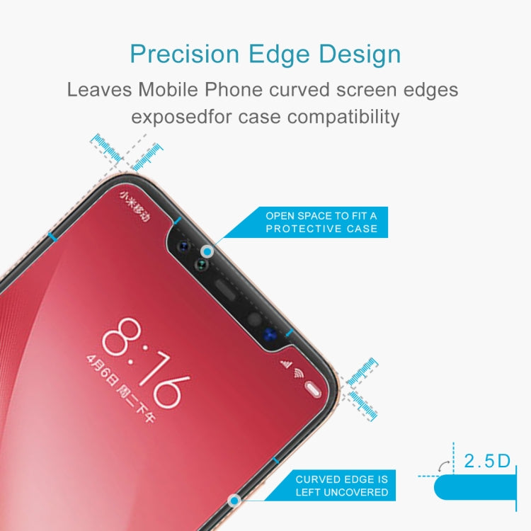 100 ชิ้น 0.26 มิลลิเมตร 9H 2.5D ฟิล์มกระจกนิรภัยป้องกันการระเบิดสำหรับ Xiaomi Mi 8 Pro, Xiaomi Mi 8 Pro (100 PCS)