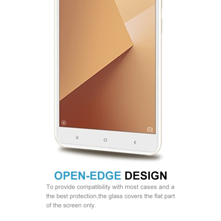 สำหรับ Xiaomi Redmi หมายเหตุ 5A 0.26mm 9H ความแข็งพื้นผิว 2.5D ป้องกันการระเบิดไม่เต็มหน้าจอฟิล์มกระจกนิรภัย, For Redmi Note 5A
