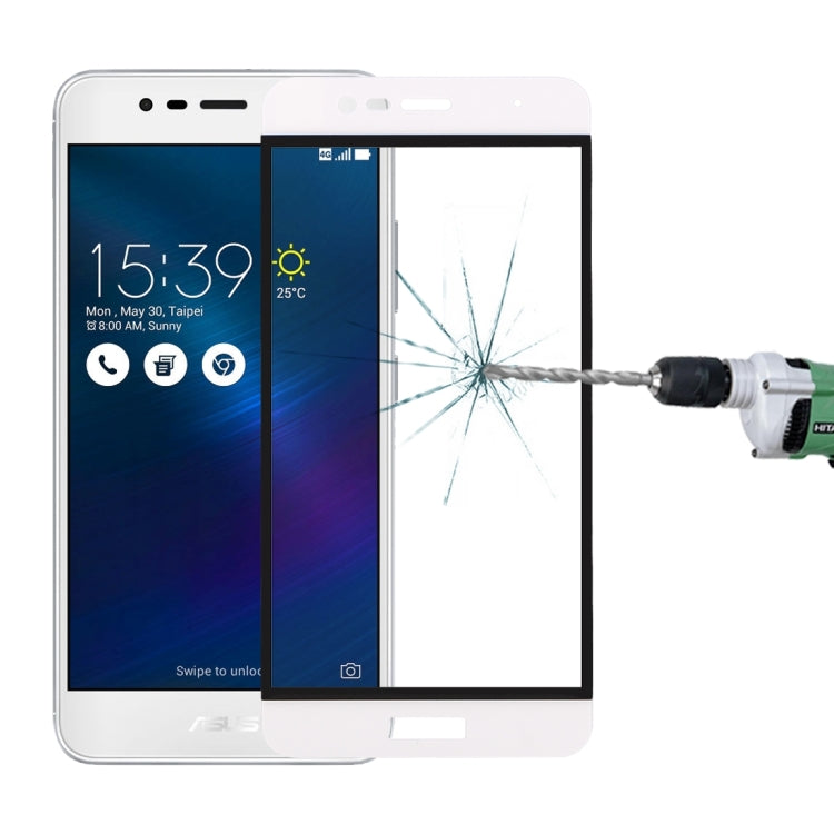 สำหรับ Asus ZenFone 3 Max / ZC520TL 0.26mm 9H ความแข็งพื้นผิวการระเบิดสีผ้าไหมหน้าจอกระจกนิรภัยฟิล์มเต็มหน้าจอ