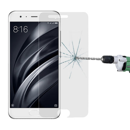 10 ชิ้นสำหรับ Xiaomi Mi 6 0.26 มิลลิเมตร 9H ความแข็งพื้นผิวป้องกันการระเบิดไม่เต็มหน้าจอฟิล์มกระจกนิรภัย, For Mi 6
