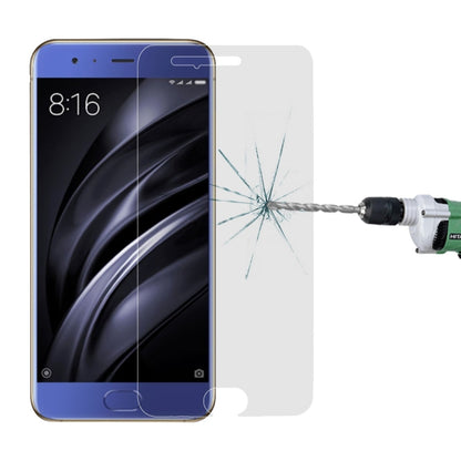 100 ชิ้นสำหรับ Xiaomi Mi 6 0.26 มิลลิเมตร 9H ความแข็งพื้นผิวป้องกันการระเบิดไม่เต็มหน้าจอฟิล์มกระจกนิรภัย, For Mi 6